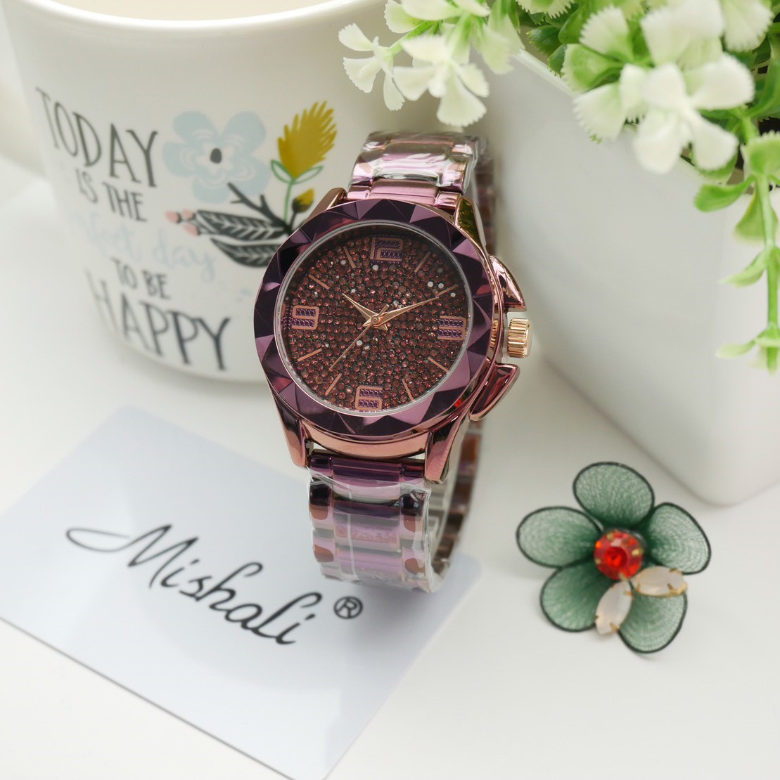 นาฬิกาข้อมือผู้หญิง MISHALI M13970A E