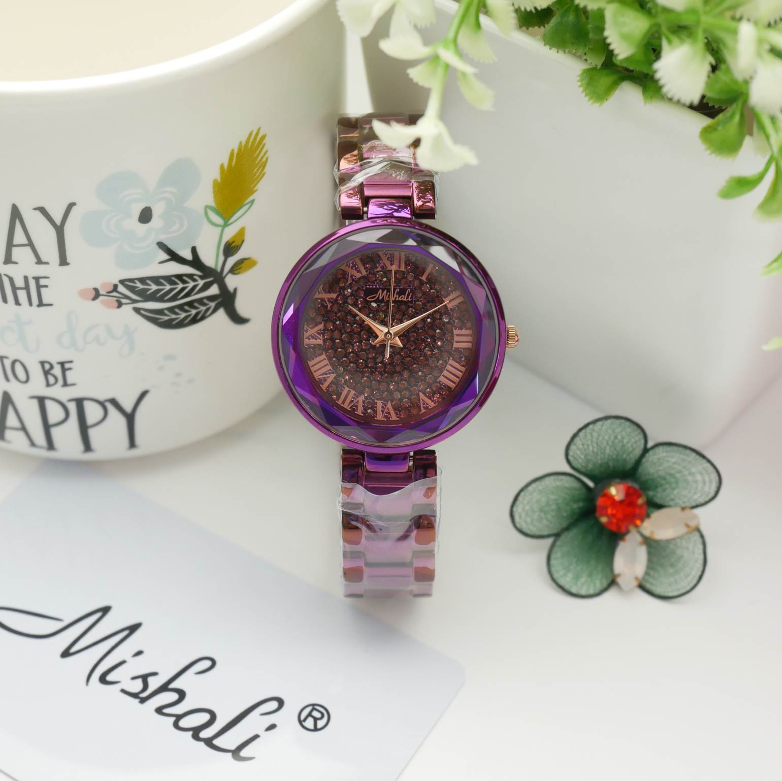 นาฬิกาข้อมือผู้หญิง MISHALI M18038 B